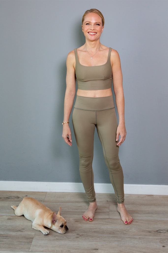 Dust off and Go Girl Yoga Pants Cargo Green